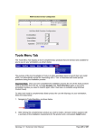 Tools Menu Tab
