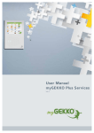 User Manual myGEKKO Plus Services