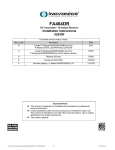 Legacy FA - FA464DR Installation Instructions