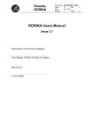 ROSINA Users Manual