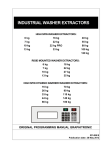 Program Menu - Grandimpianti commercial laundry equipment main