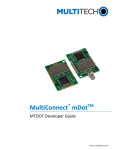 MultiConnect mDot Developer Guide - Multi