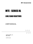 MTE user manual / Technical Specification and