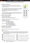 SR-2804 RF Easy Dimmer User Manual