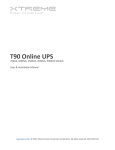 T90 Online UPS User & Installation Manual