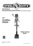 17" VS-DRILL PRESS