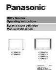 HDTV Monitor Operating Instructions Écran à haute