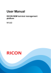 User manual of RICON M2M terminal management platform v1 0 3