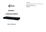 SPIDER TM 4:1 KVM Switcher (OKVM-41U)