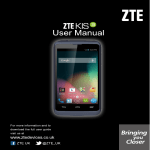 User manual for ZTE Kis 3