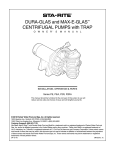 DURA-GLAS and MAX-E-GLAS™ CENTRIFUGAL PUMPS