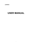 USER MANUAL - MBT Lighting