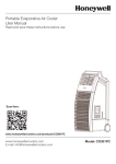 Portable Evaporative Air Cooler User Manual