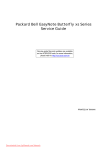 Packard Bell Butterfly XS User Guide Manual