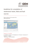 Guidelines for compilation of neotectonic faults, folds and fault sources