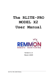 The RLITE-PRO MODEL X2 User Manual