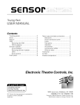 Sensor Touring Rack User Manual