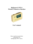 RigExpert ® WTI-1 Wireless Transceiver Interface User`s manual