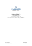 Liebert APM UPS - Emerson Network Power