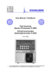 User Manual / Handbuch Fast scanning Spectro