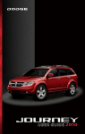 2010 Dodge Journey User`s Guide