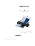 Mobile Scanner User`s Manual