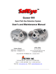 SafEye Quasar 900 Open Path Detector Manual