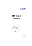 TM-T20II User`s Manual - Epson America, Inc.