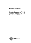 RadiForce G11 User`s Manual