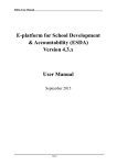 E-platform for School Development & Accountability (ESDA) Version