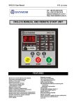 dkg-215 manual and remote start unit features