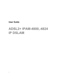 ADSL2+ IPAM-4800,-4824 IP DSLAM