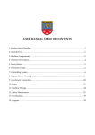 USER MANUAL TABLE OF CONTENTS