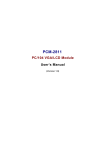 PCM-2811 PC/104 VGA/LCD Module User`s Manual