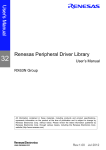 Renesas Peripheral Driver Library User`s Manual (RX63N Group)