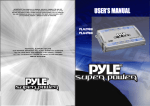 Pyle Amplifiers User Manual