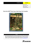 IM 660-4 MicroTech® 2000 Unit Controller for Water Source Heat