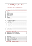 AG-168V FXS gateway User Manual