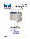 LXL Series Hydraulic Slide Gate Operators