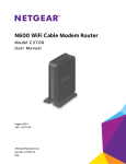 N600 WiFi Cable Modem Router Model C3000 User Manual