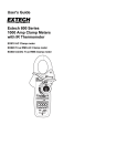 EXTECH EX 800 Series Clamp Meters user`s guide (PDF 443 KB)