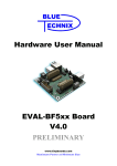 Blackfin EVAL-BF5xx Hardware User Manual