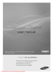 Samsung VCC6140 Vacuum Cleaner User Instructions and Manual