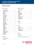 AutoDome® Modular Camera System Frequently Asked