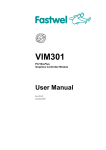 VIM301 User Manual 001b E