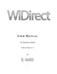 WiDirect User Manual - Moonblink Communications