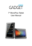 7" MicroPlus Tablet User Manual