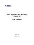 H.264 Mega-Pixel Box IP Camera ICA