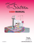HQ Sweet Sixteen User Manual GARY PRINT 11-09