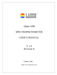 Alpha-1000 User Manual